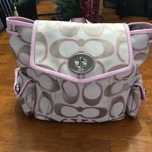 Authentic Pink Coach Backpack